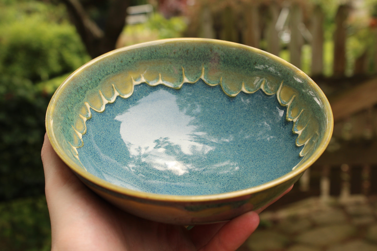 Porcelain Slip Trailed Bowl 13