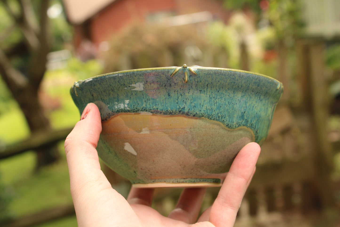 Porcelain Slip Trailed Bowl 12