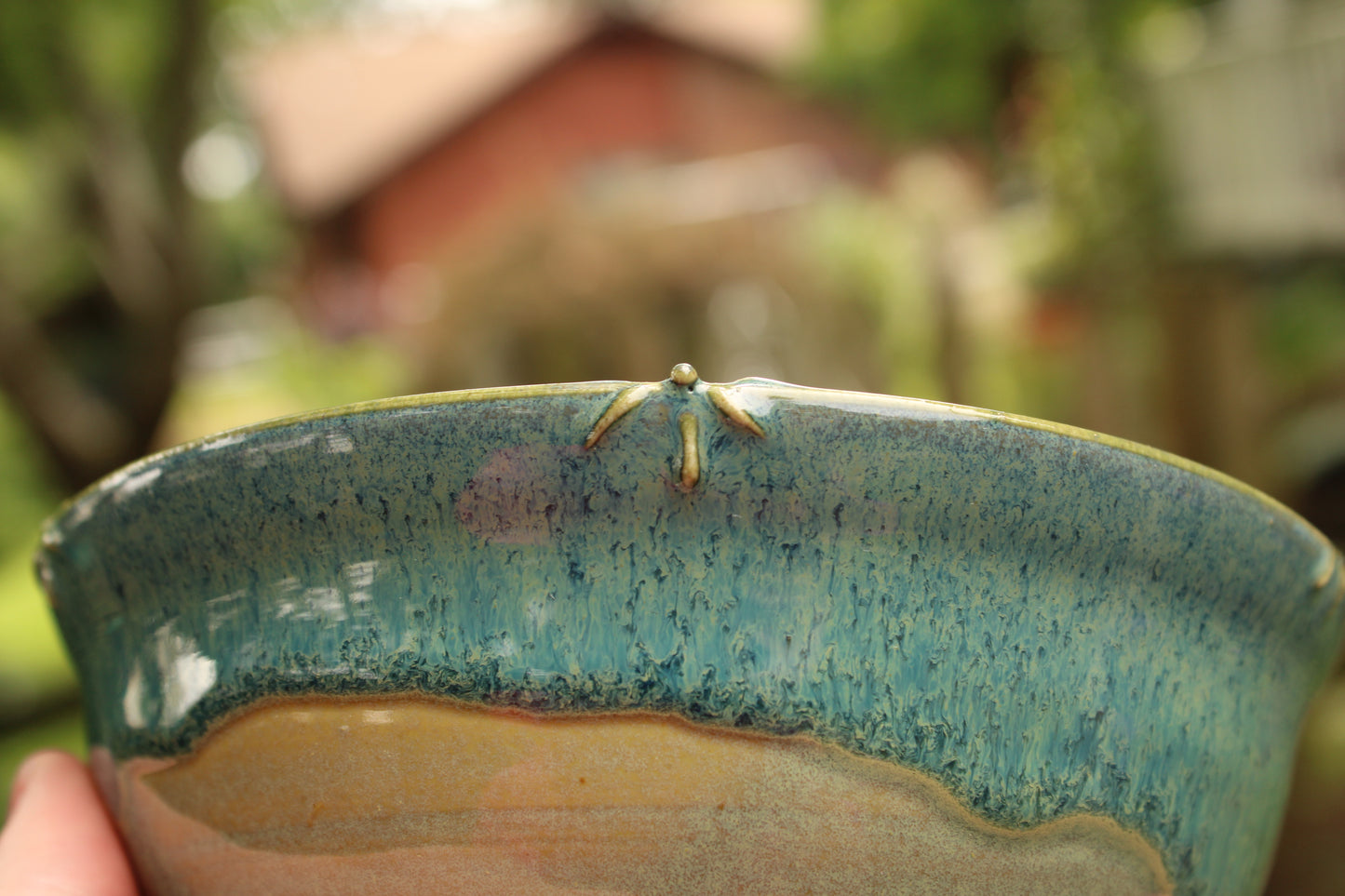Porcelain Slip Trailed Bowl 12