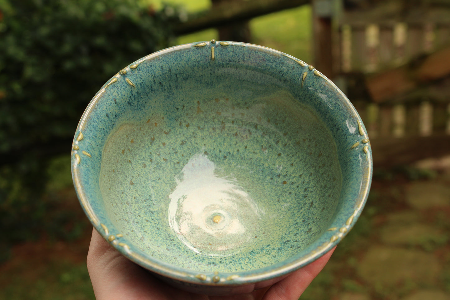 Porcelain Slip Trailed Bowl 12