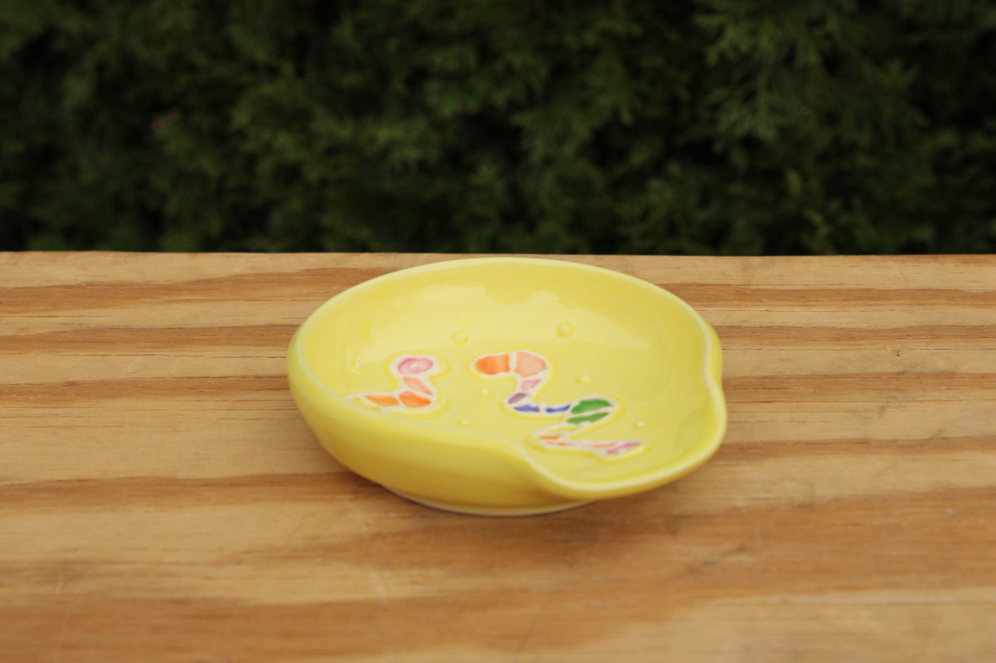 Slip Trailed Spoon Rest 22