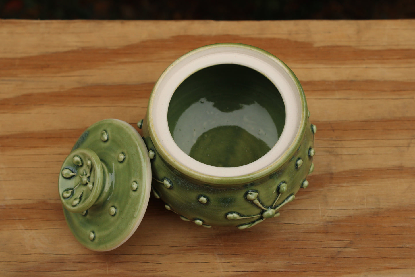 Porcelain Slip-Trailed Jar 2