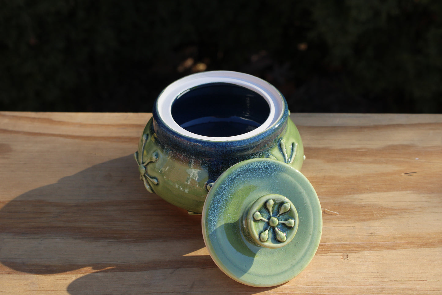 Porcelain Slip-Trailed Jar 9