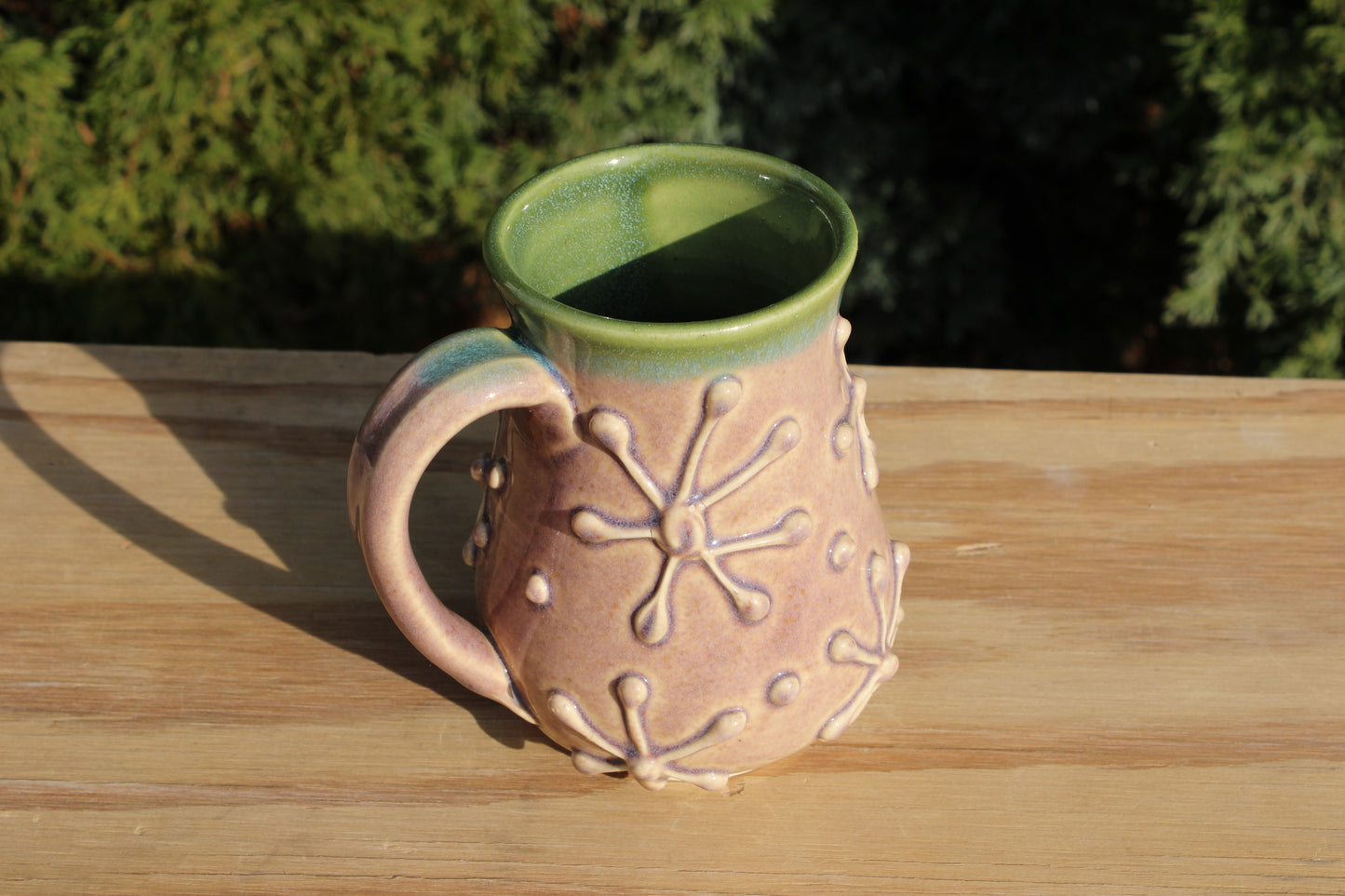 Slip Trailed Mug 123
