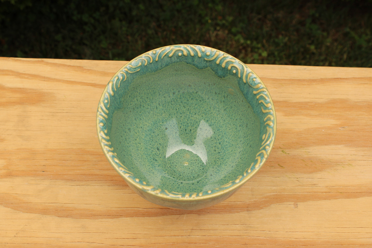 Porcelain Slip Trailed Bowl 29