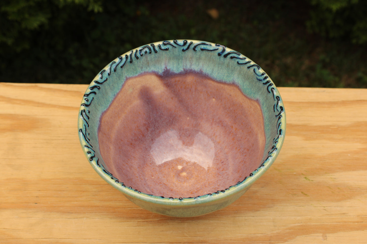 Porcelain Slip Trailed Bowl 23