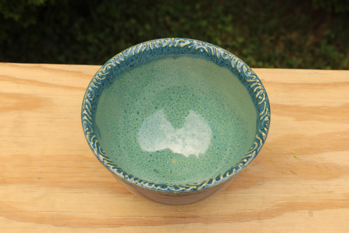 Porcelain Slip Trailed Bowl 19