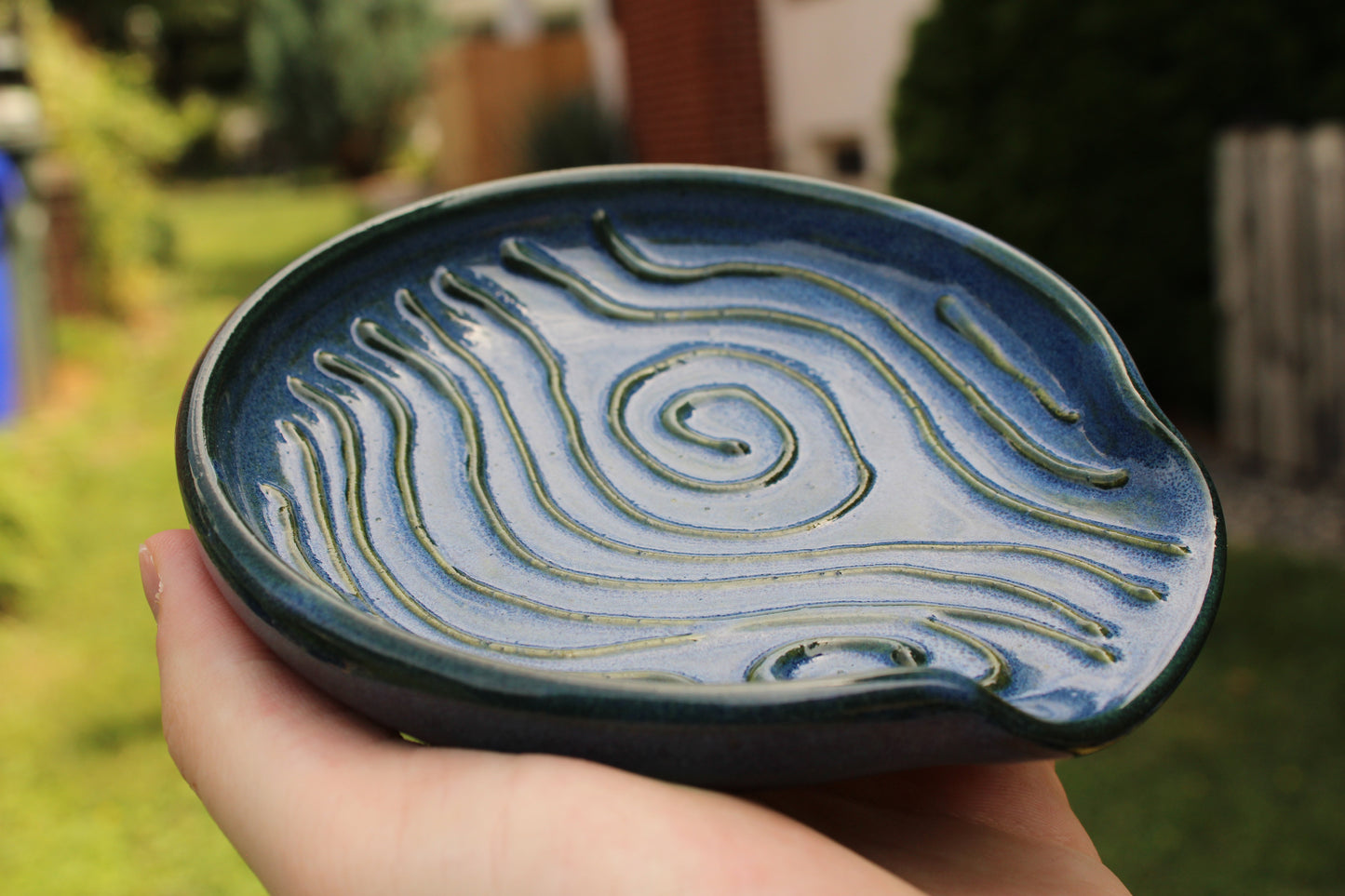 Slip Trailed Spoon Rest 59