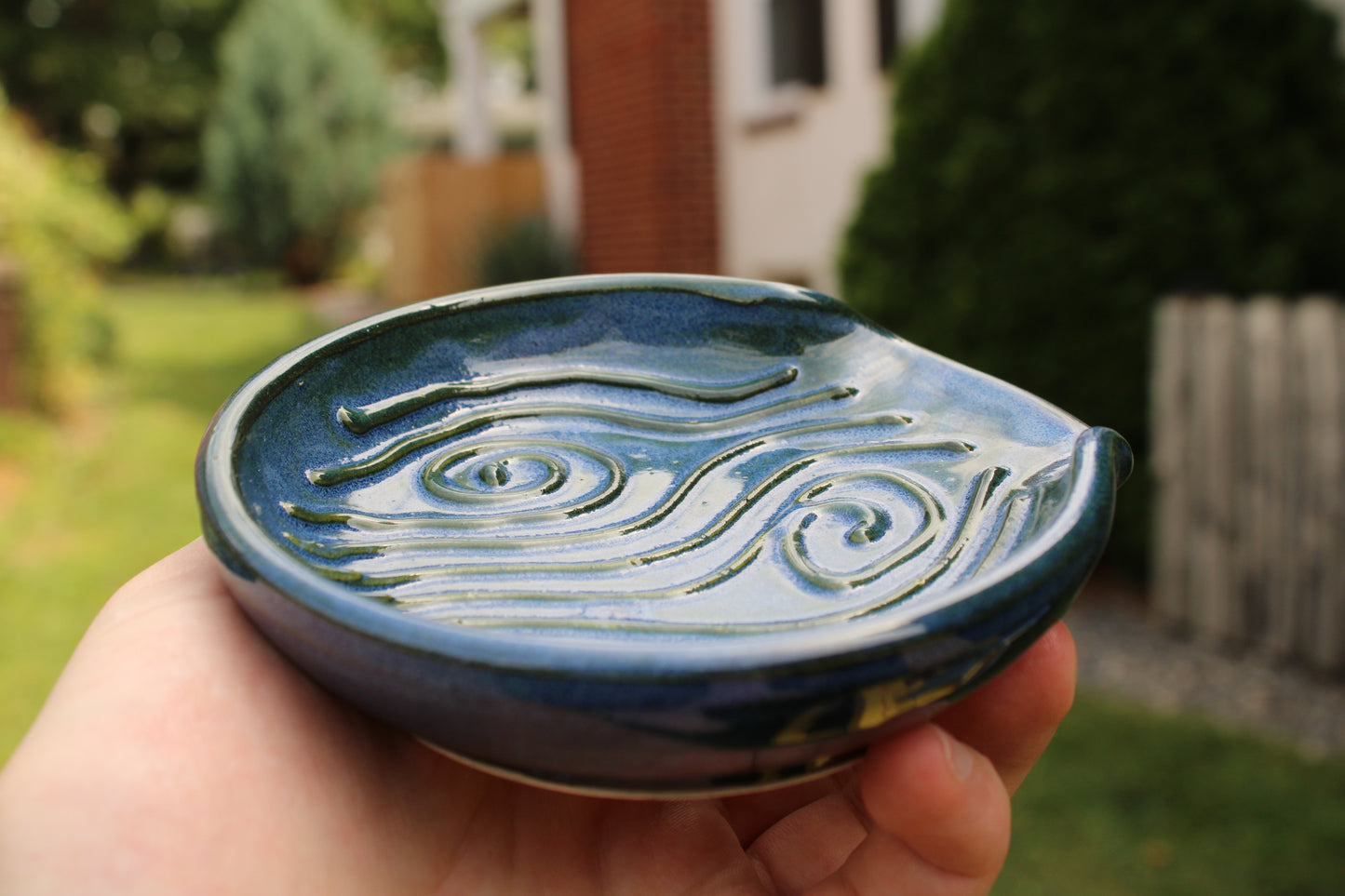 Slip Trailed Spoon Rest 61