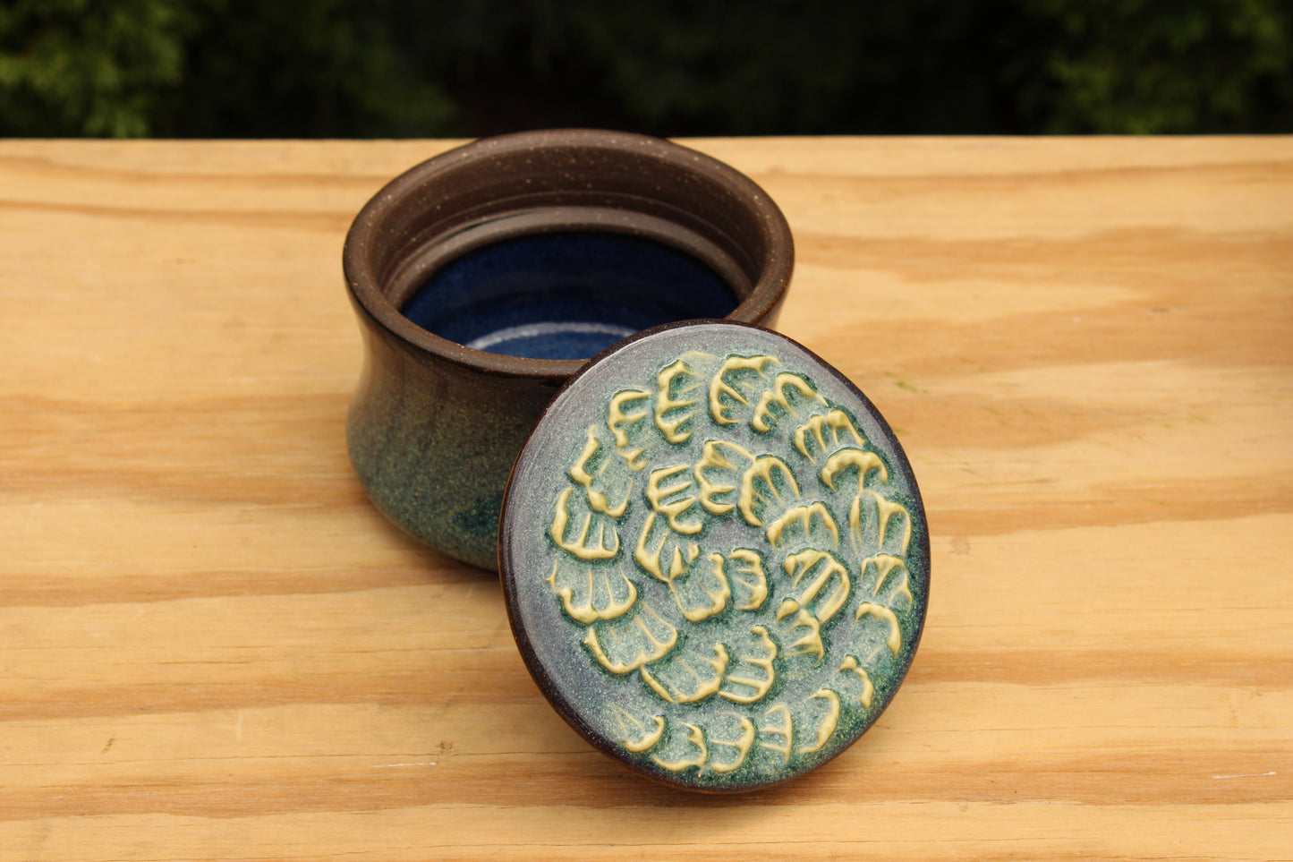 Porcelain Slip-Trailed Jar 14