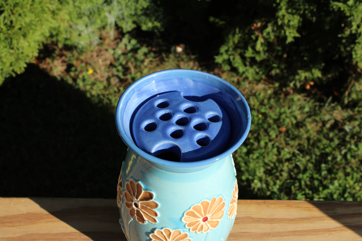 Large "Stained Glass" Vase 14