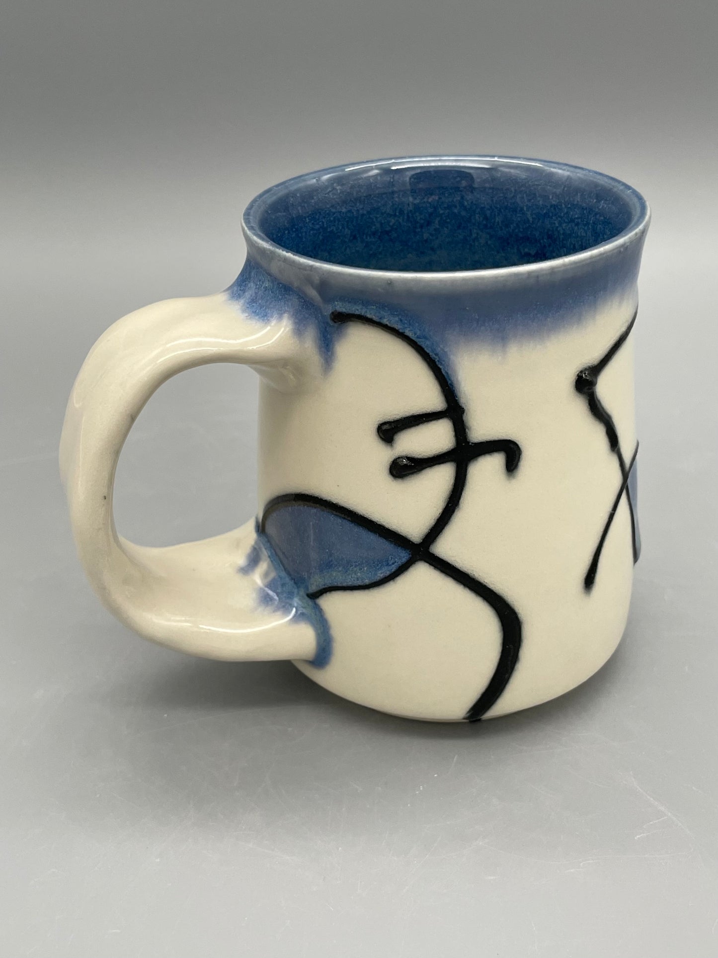 Porcelain Slip Doodle Mug Tall