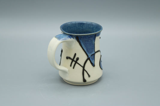 Blue Porcelain Shape Mug 1