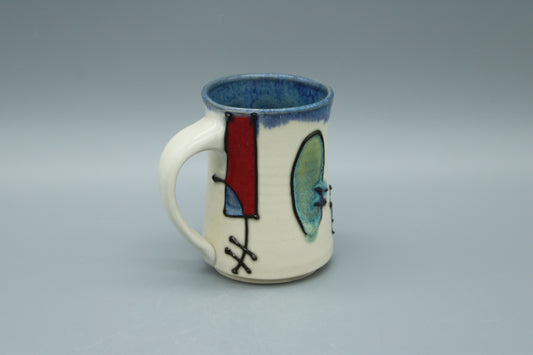 Multicolor Porcelain Shape Mug 4