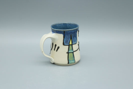 Multicolor Porcelain Shape Mug 6