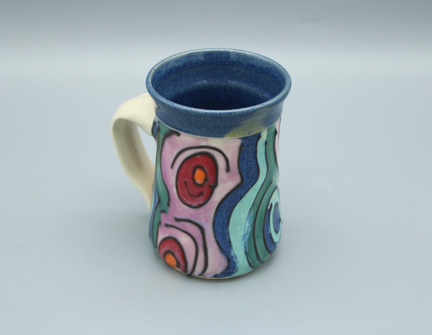 Rainbow Slip Line Mug 1