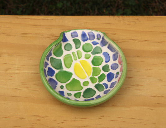 Slip Trailed Spoon Rest 12