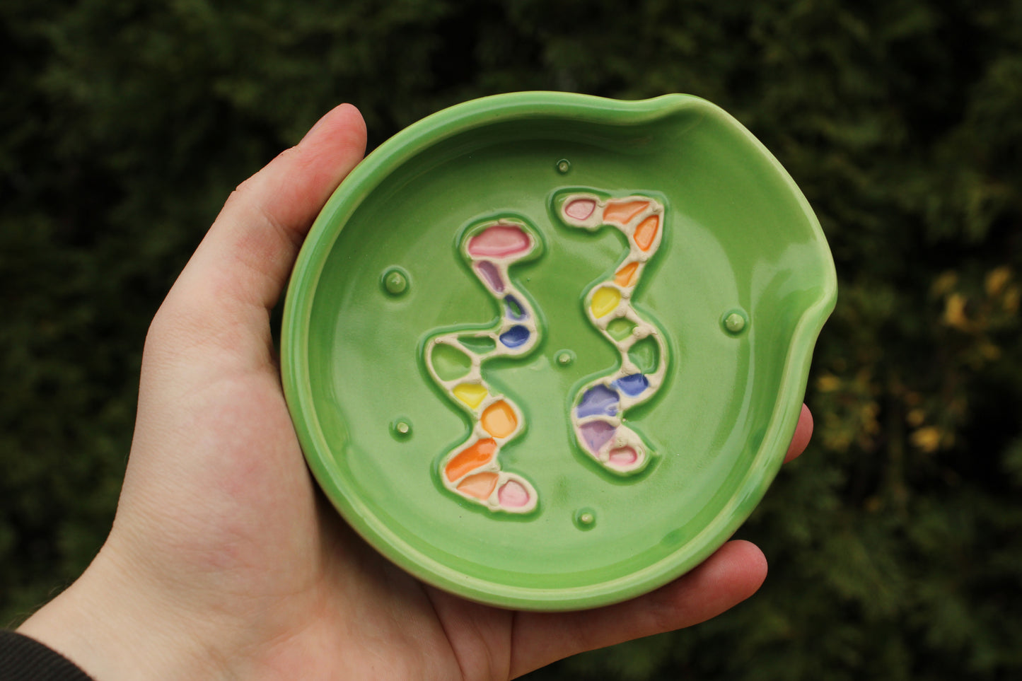 Slip Trailed Spoon Rest 29