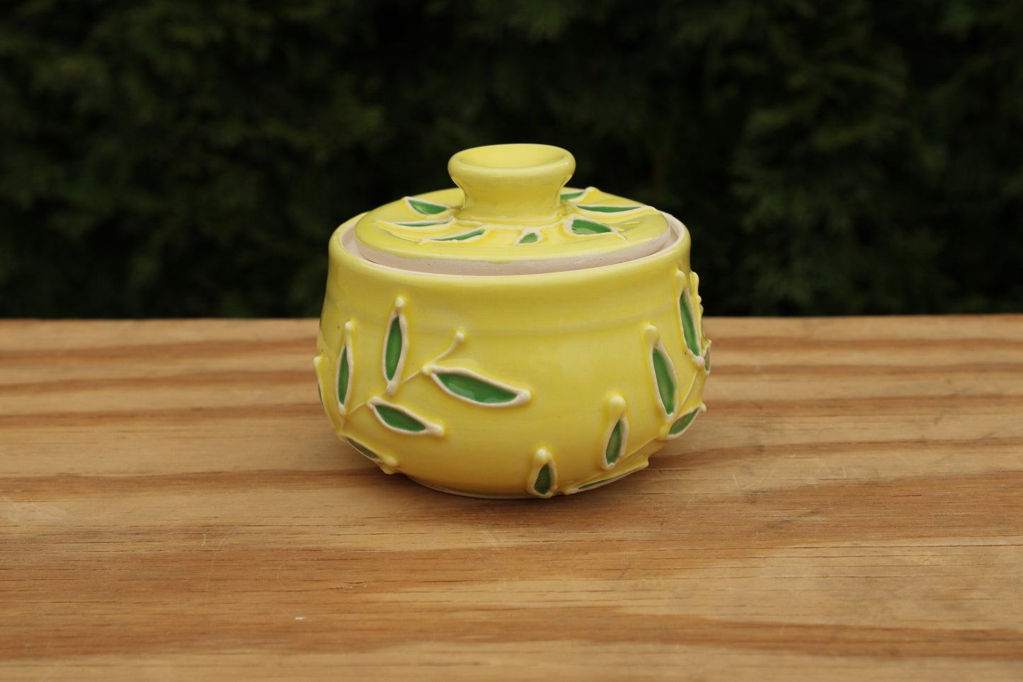 Porcelain Slip-Trailed Jar 8