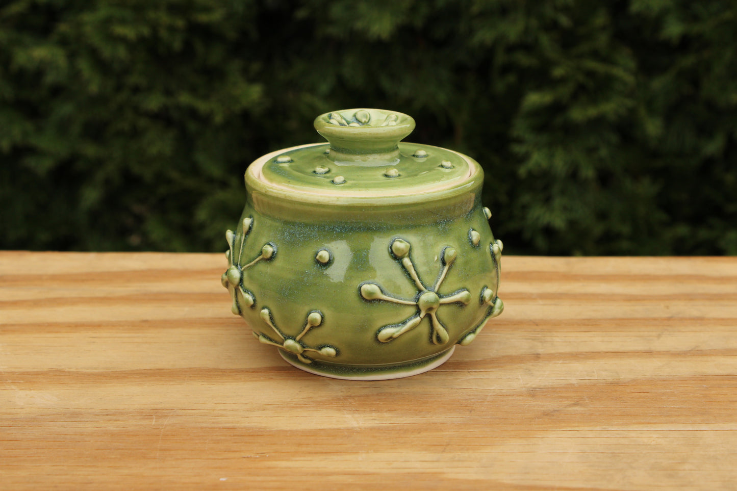 Porcelain Slip-Trailed Jar 2