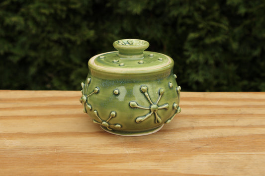 Porcelain Slip-Trailed Jar 2