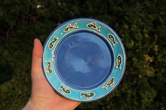 "Stained Glass" Dessert Plate 2