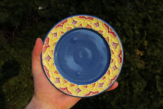 "Stained Glass" Dessert Plate 3