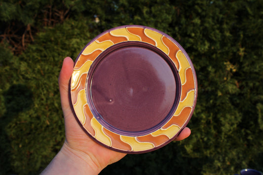 "Stained Glass" Dessert Plate 6