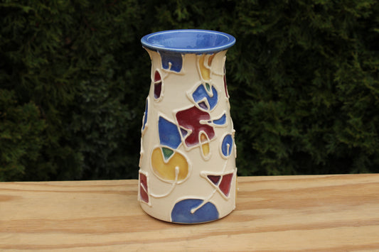 Large "Stained Glass" Vase 5