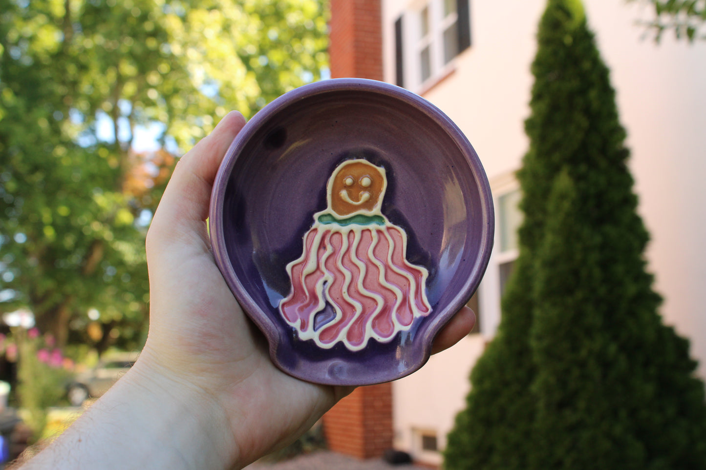 Slip Trailed Spoon Rest 40