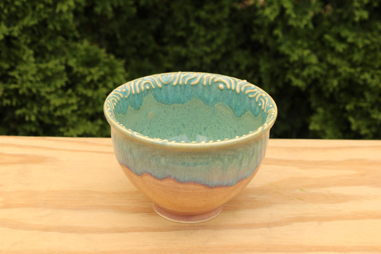 Porcelain Slip Trailed Bowl 29