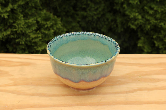 Porcelain Slip Trailed Bowl 26