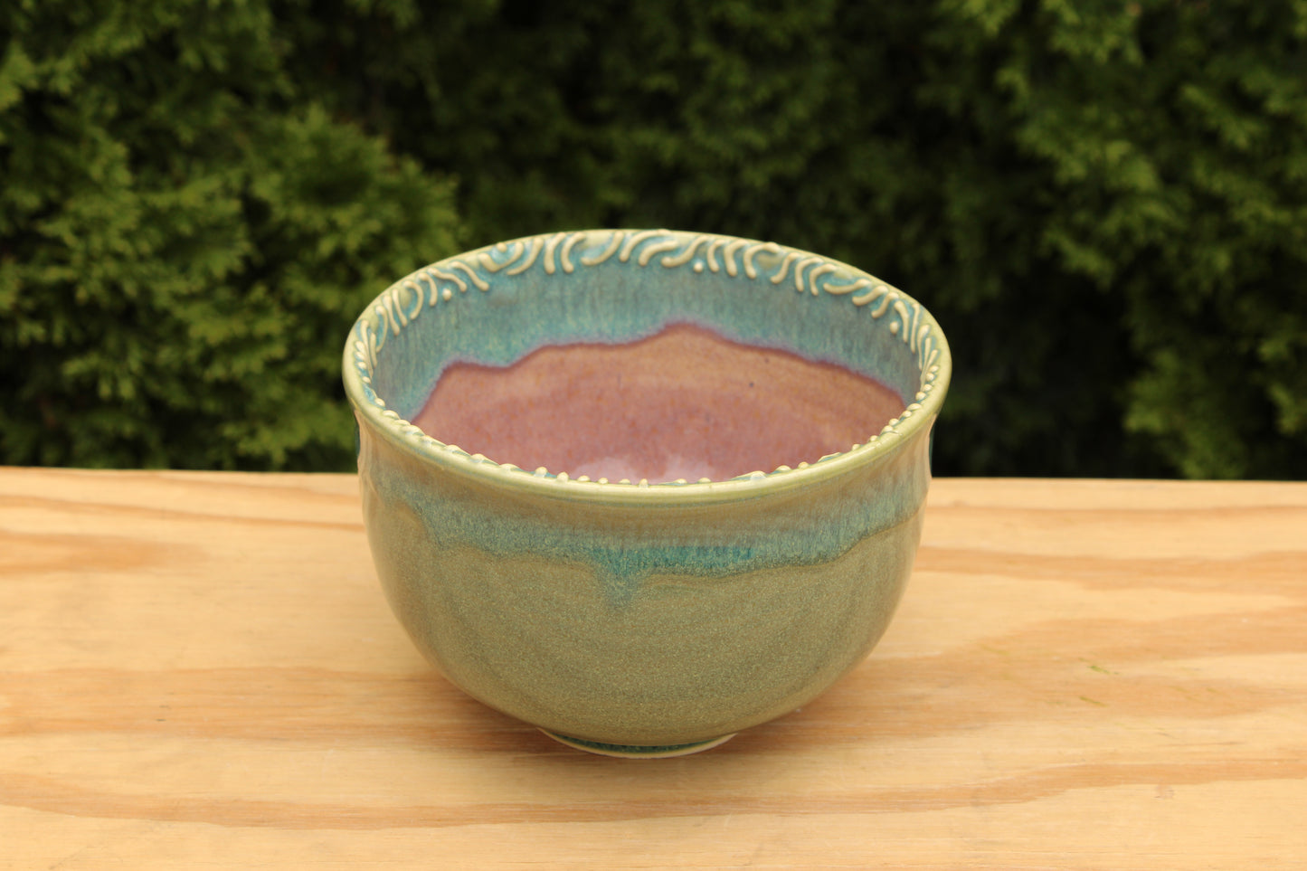 Porcelain Slip Trailed Bowl 20