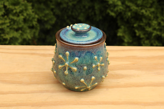 Porcelain Slip-Trailed Jar 16