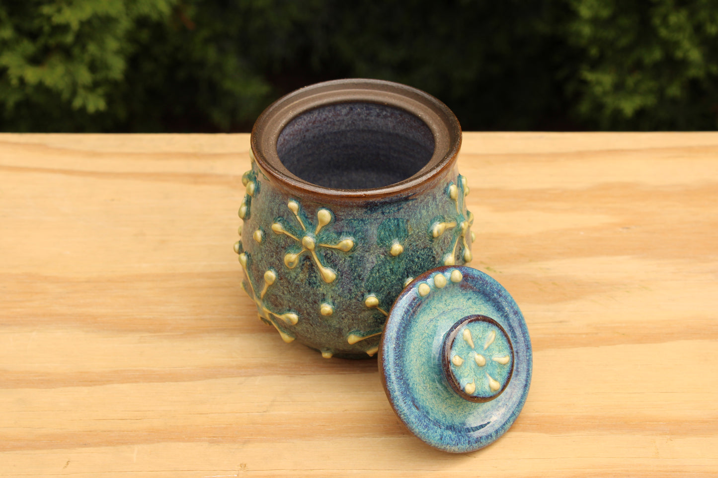 Porcelain Slip-Trailed Jar 16