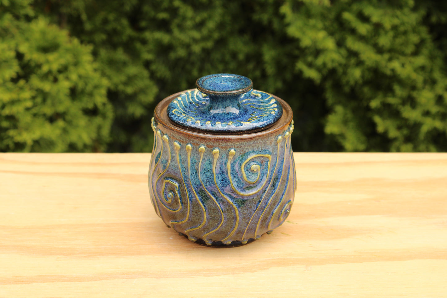 Porcelain Slip-Trailed Jar 19