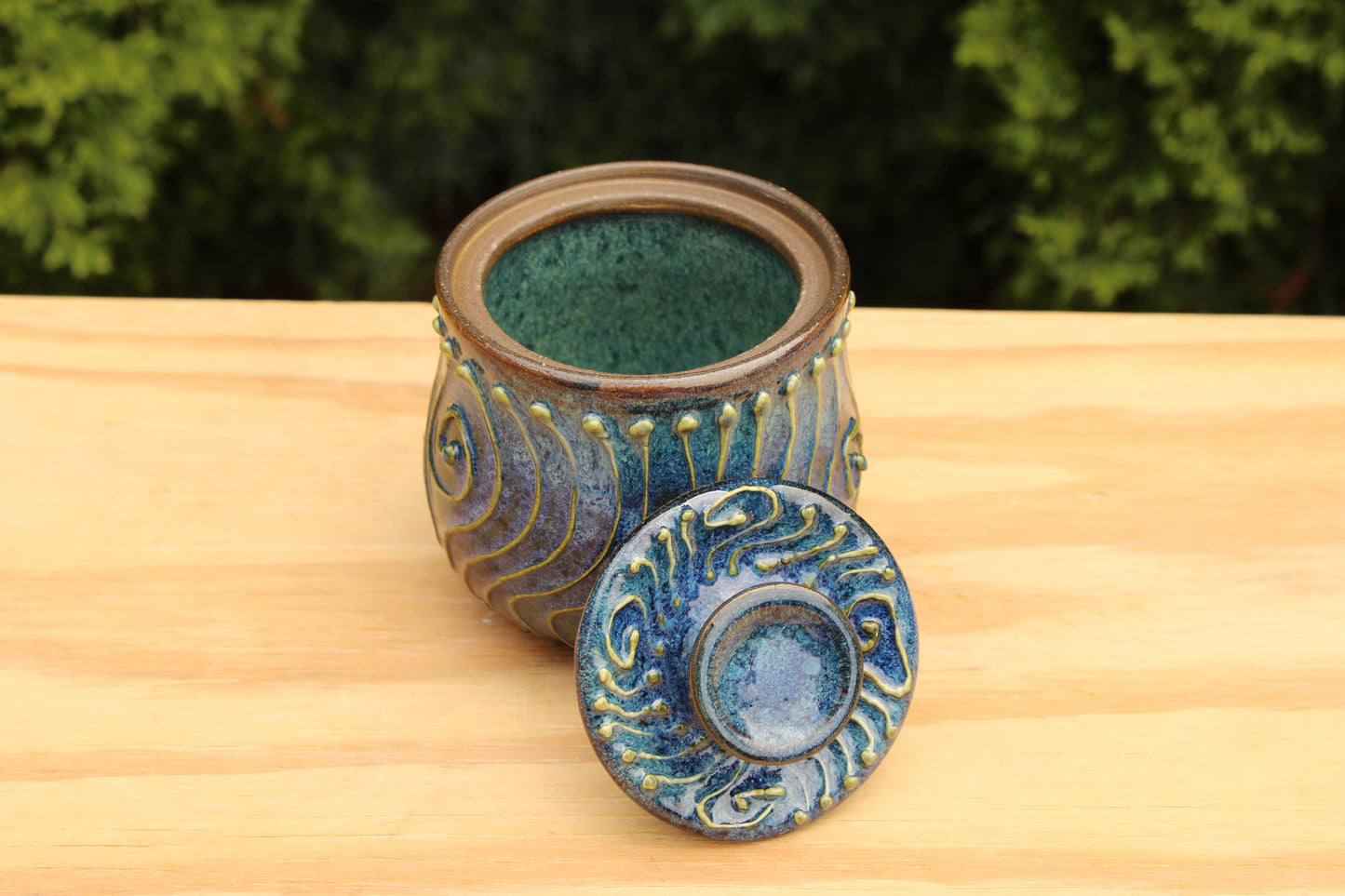 Porcelain Slip-Trailed Jar 19