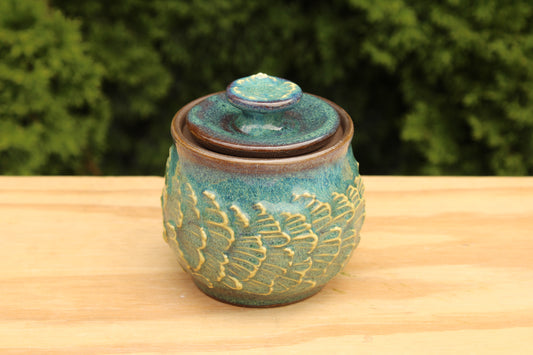 Porcelain Slip-Trailed Jar 12