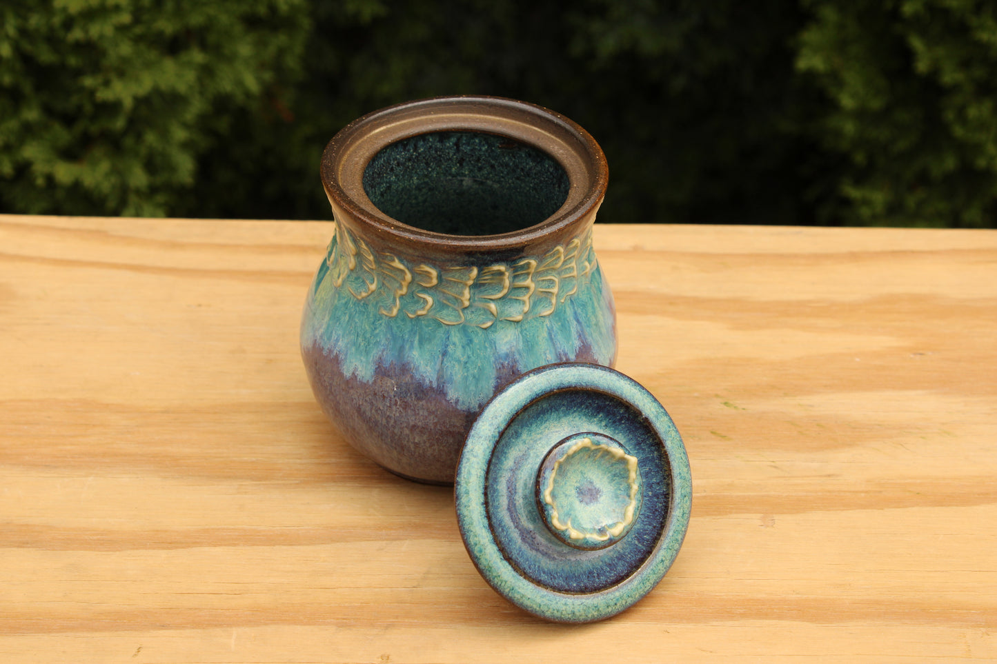 Porcelain Slip-Trailed Jar 17