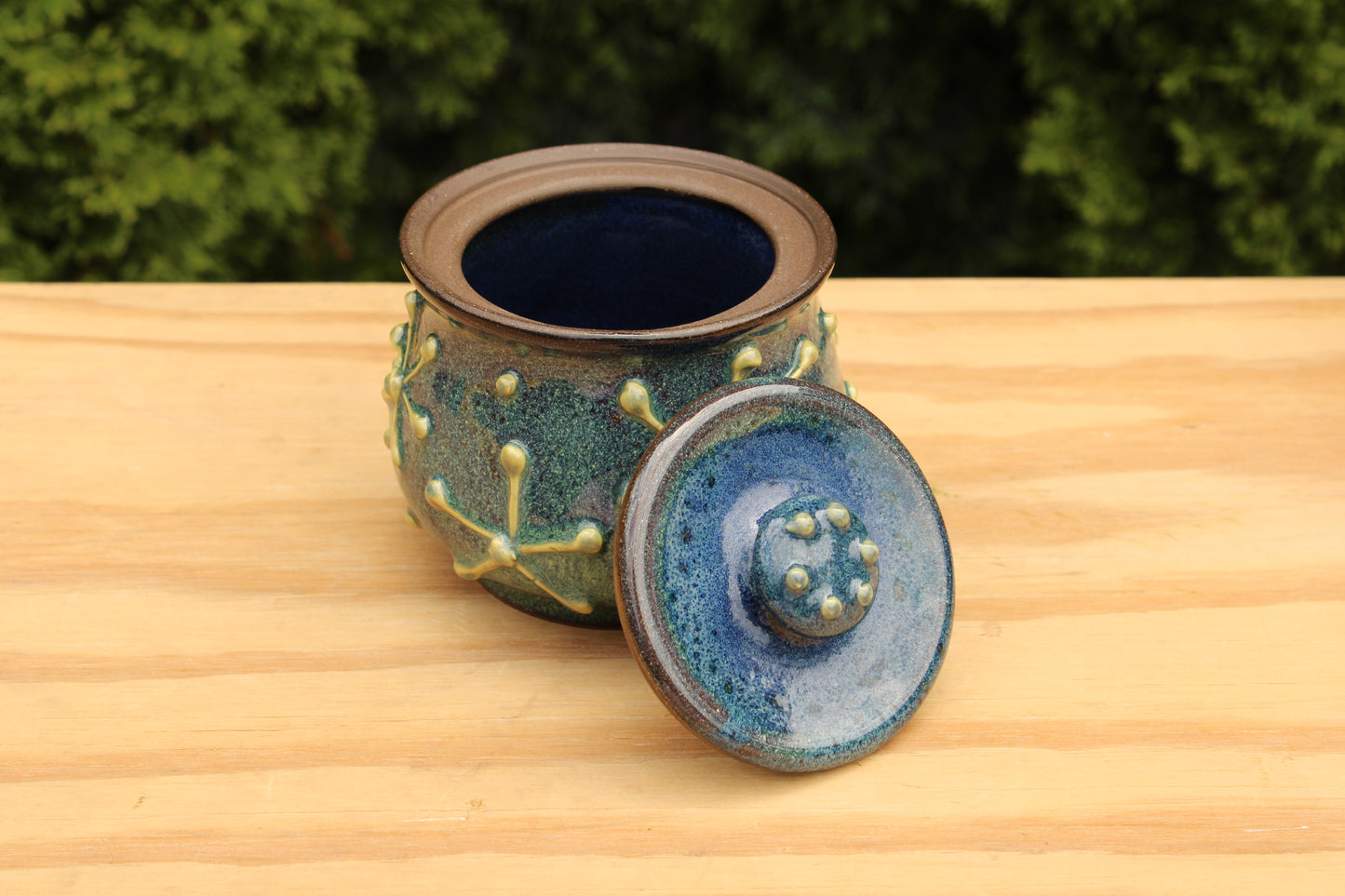 Porcelain Slip-Trailed Jar 13