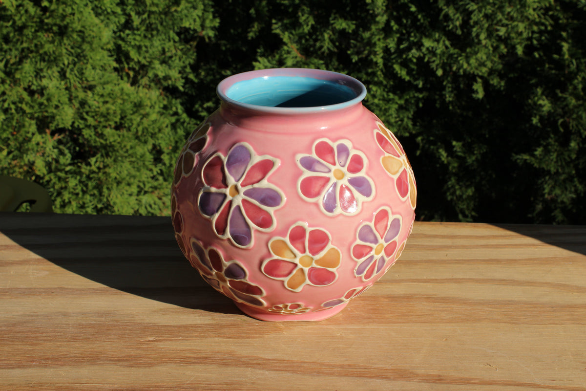 Large "Stained Glass" Vase 9
