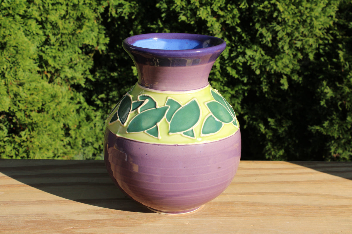Large "Stained Glass" Vase 10