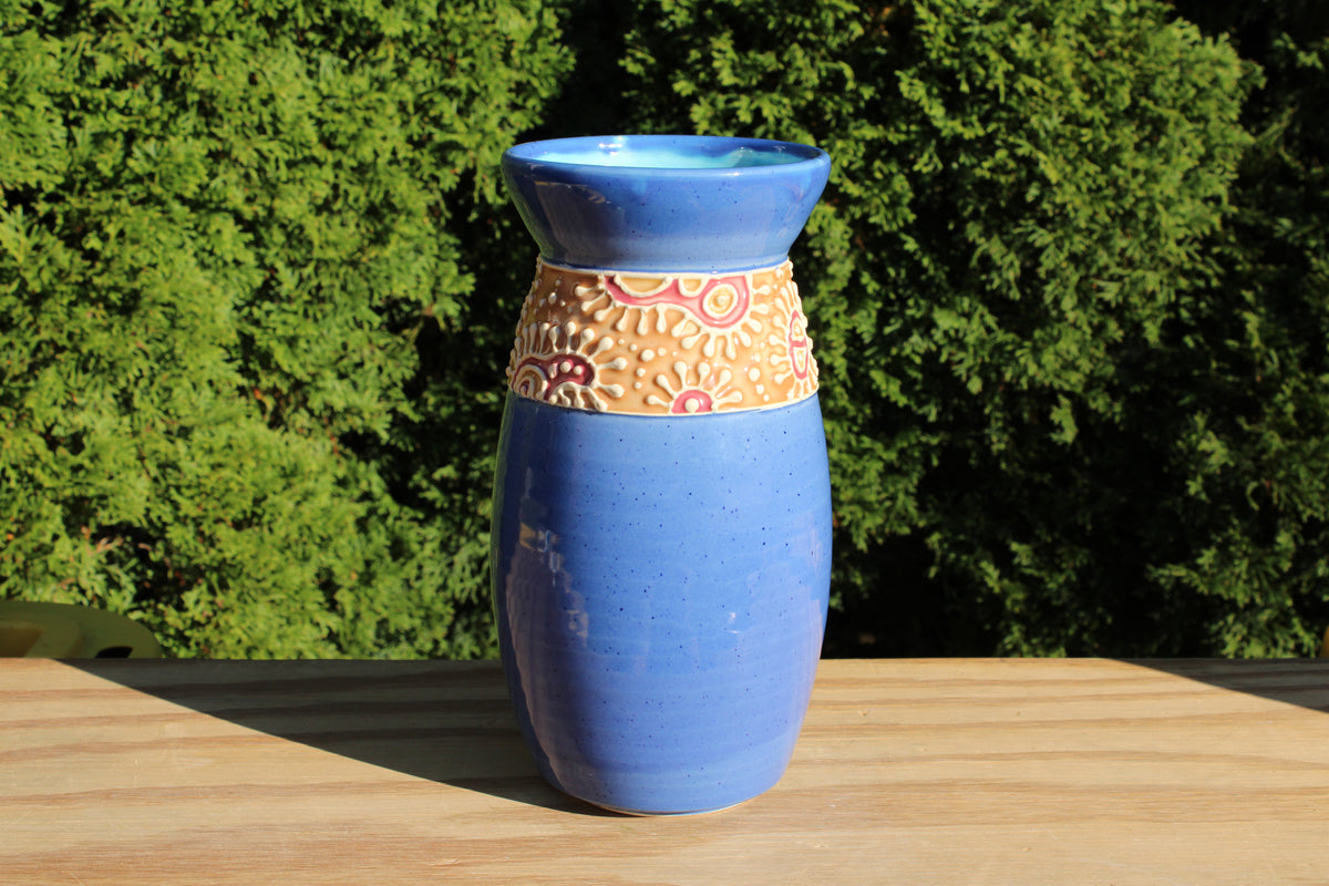Large "Stained Glass" Vase 11