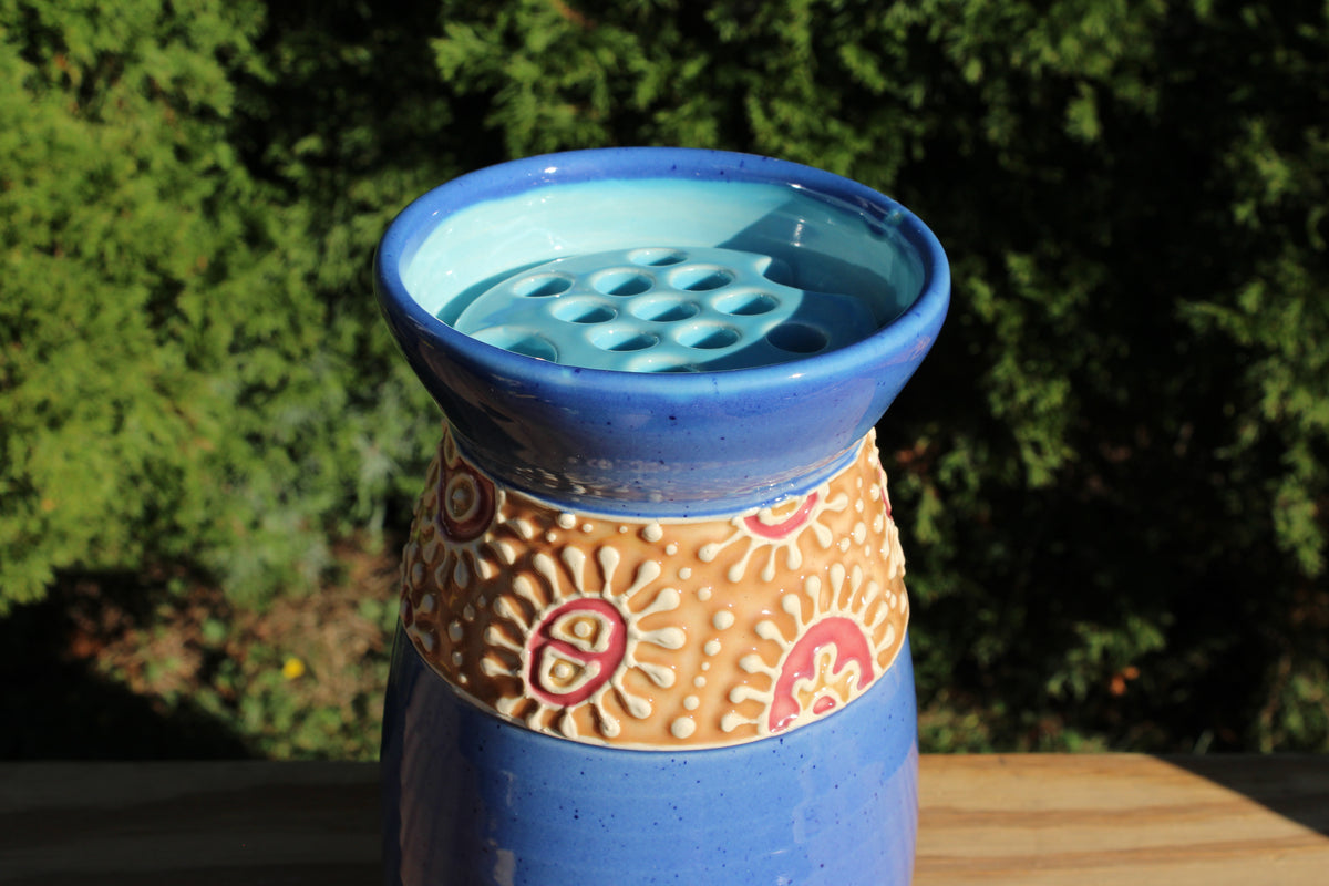 Large "Stained Glass" Vase 11