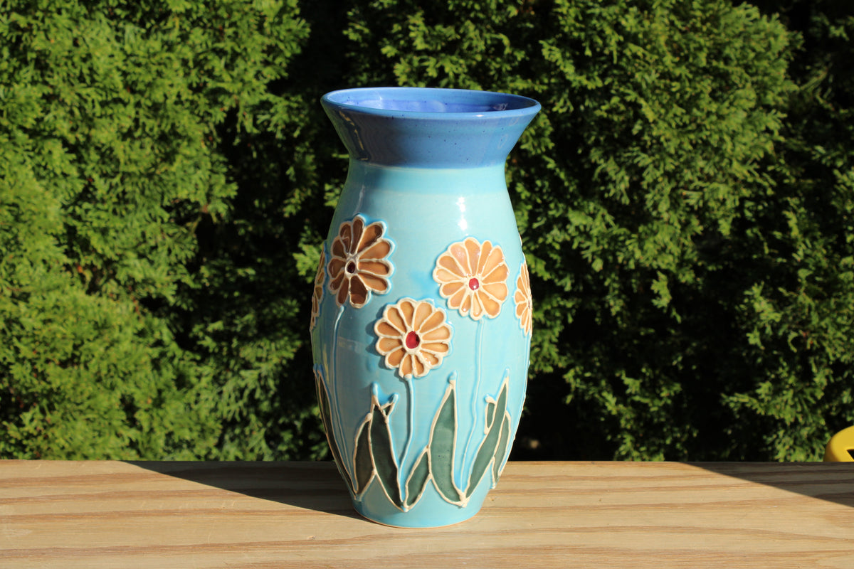 Large "Stained Glass" Vase 14