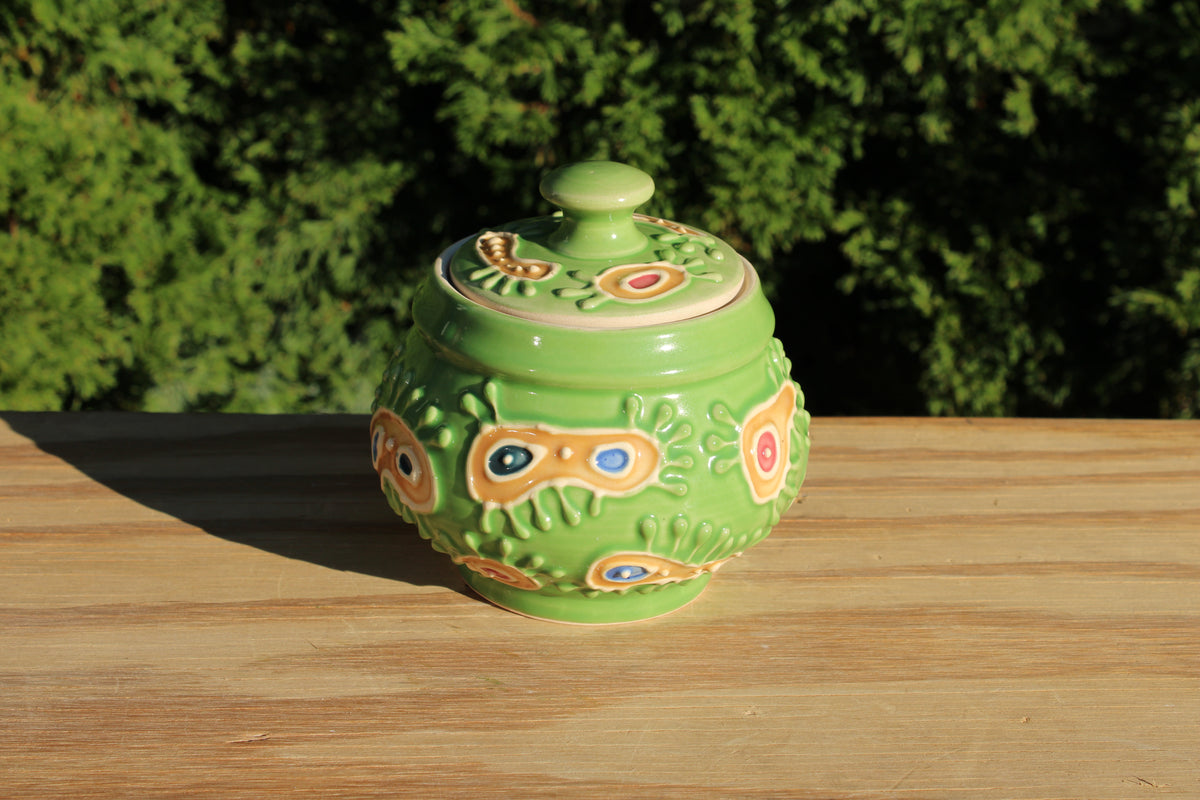 Porcelain Slip-Trailed Jar 21