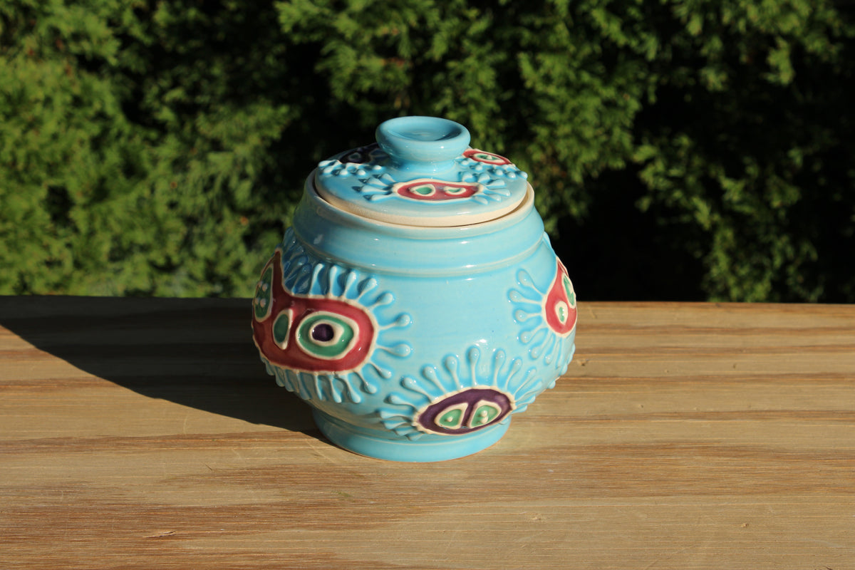 Porcelain Slip-Trailed Jar 23