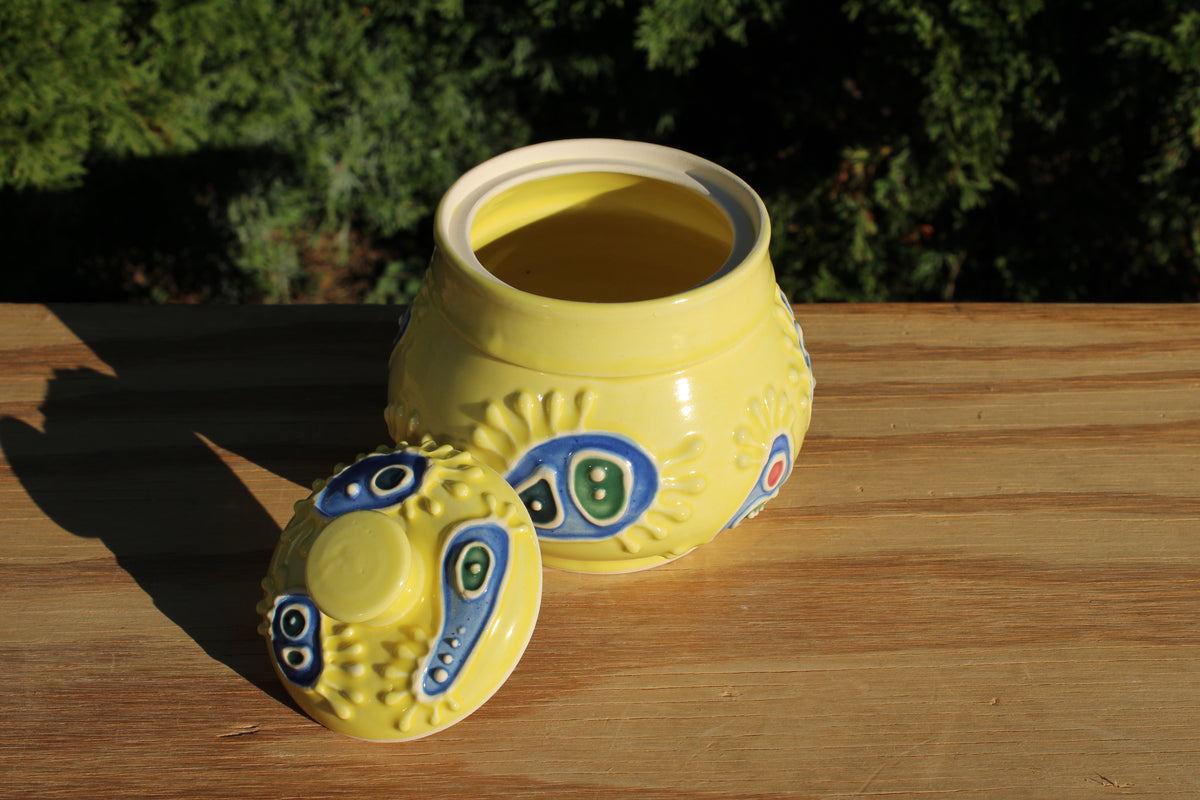 Porcelain Slip-Trailed Jar 24