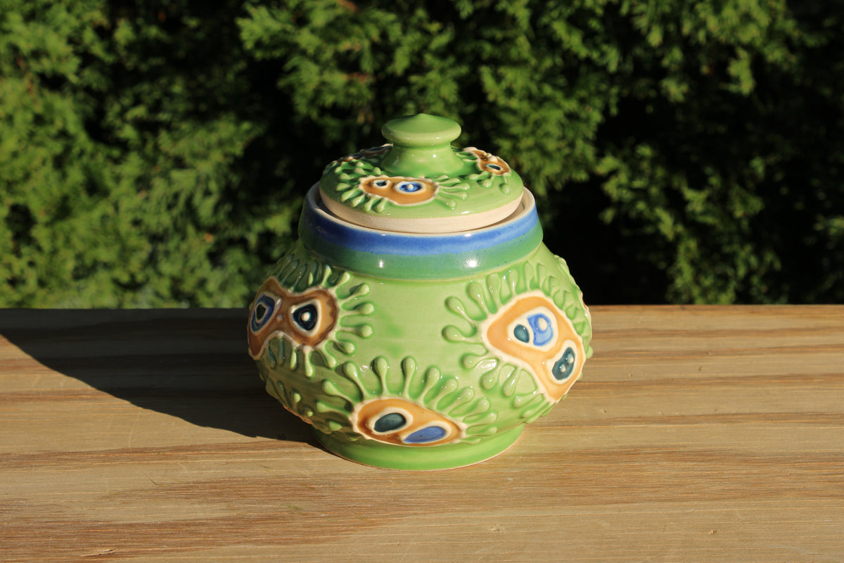 Porcelain Slip-Trailed Jar 27